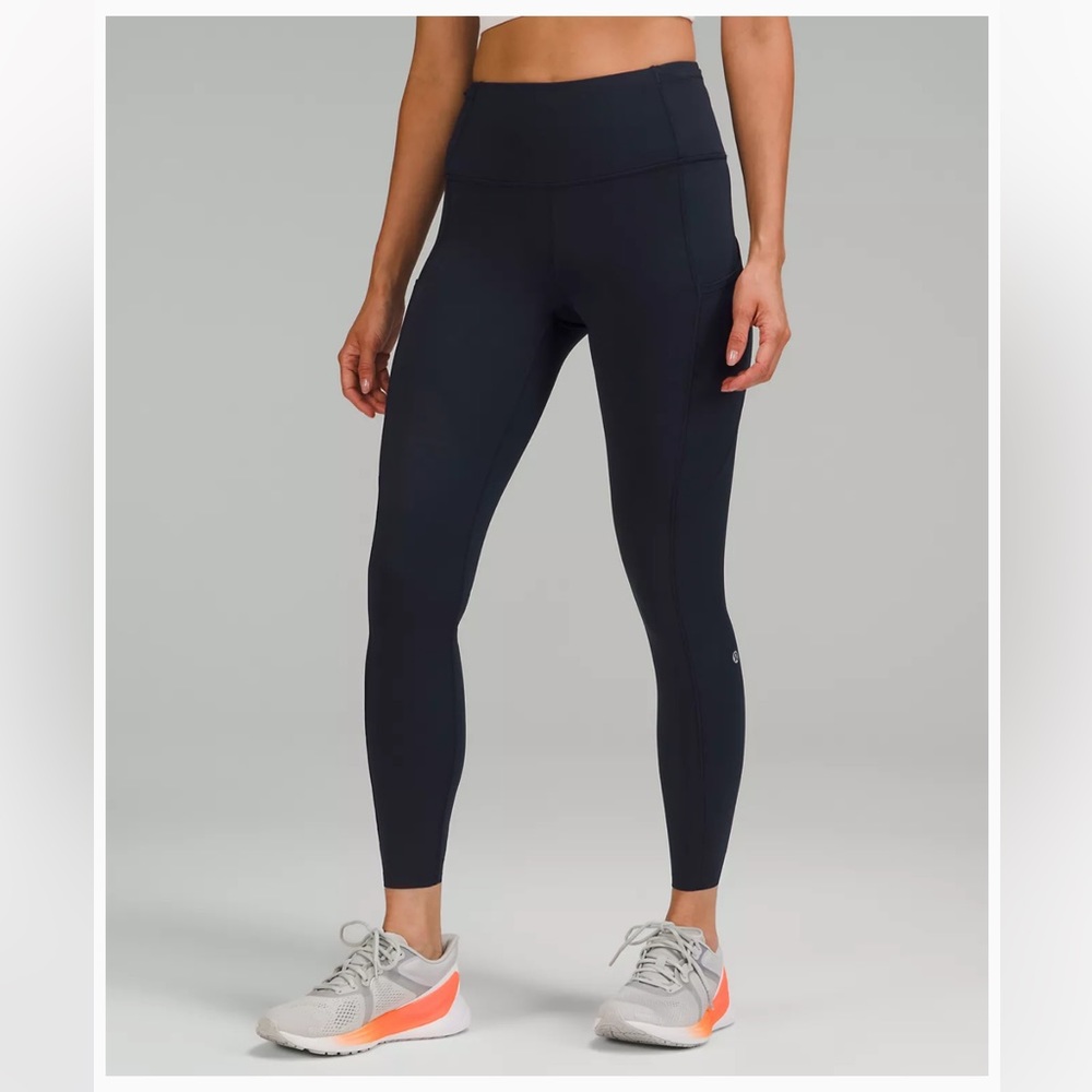 Lululemon fast and free leggings, navy, size 6